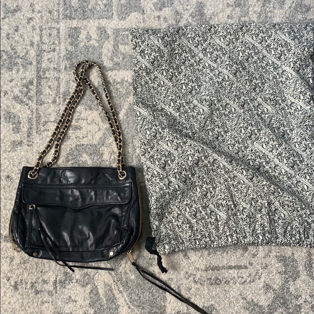 Rebecca Minkoff black large crossbody w/ dust bag
